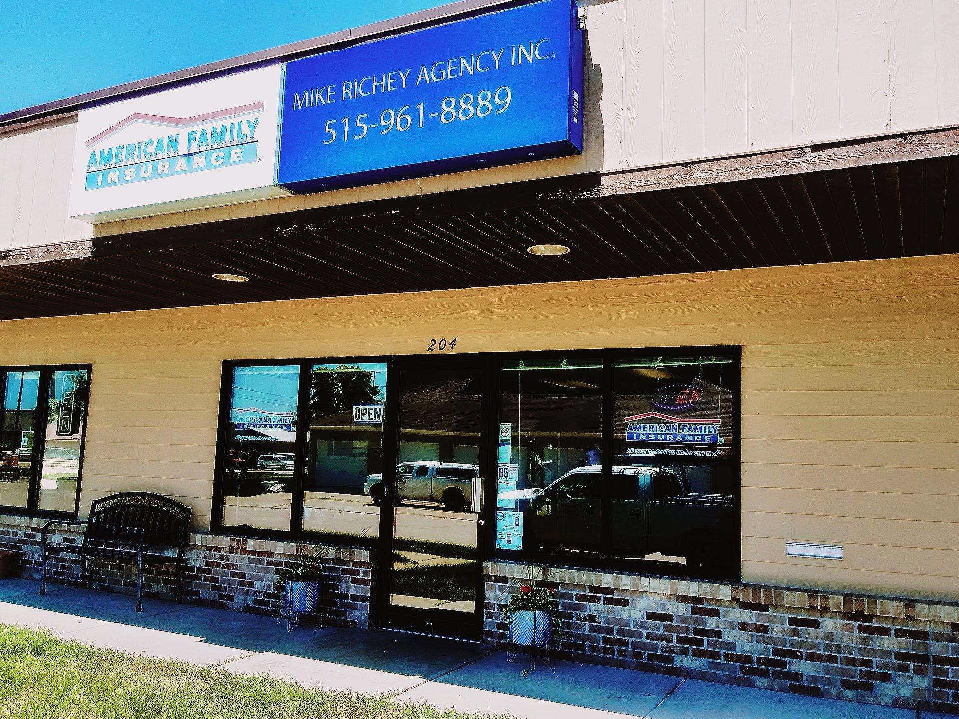 a building with a sign on the front