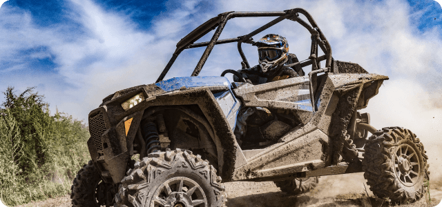 ATV on a dirt track