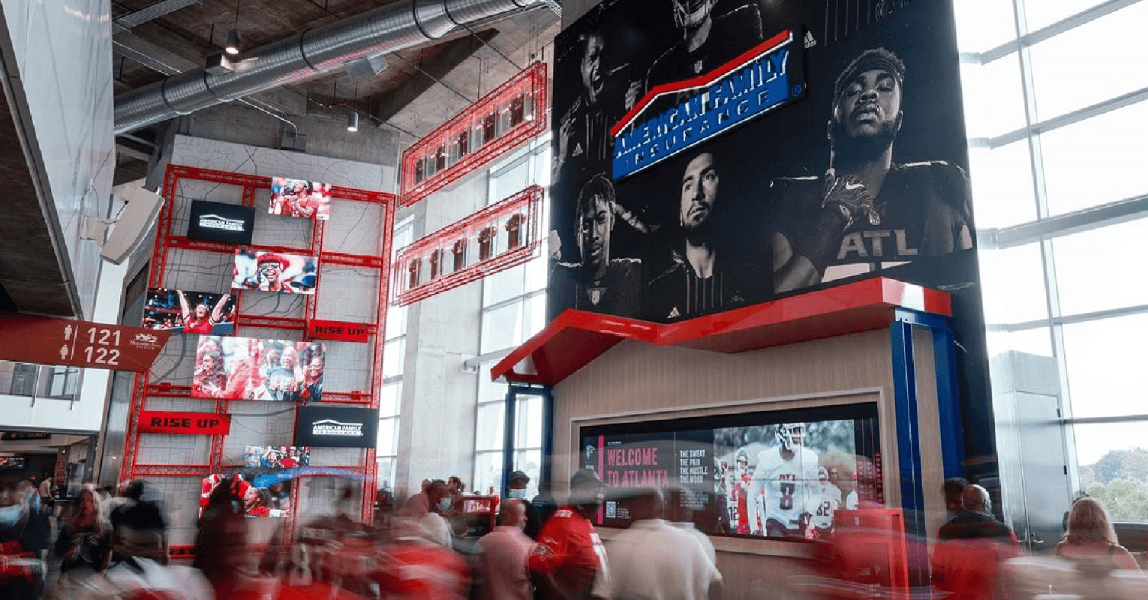 Inside Atlanta Falcons stadium